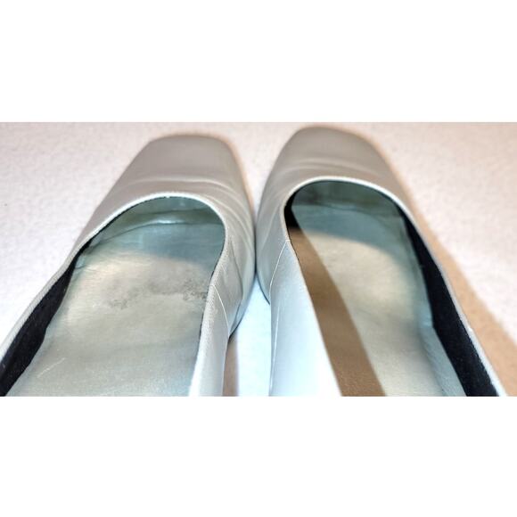 Easy Spirit Womens Silver Comfort Block Heels Pumps Fawn 7.5 B Anti Gravity - Picture 4 of 10